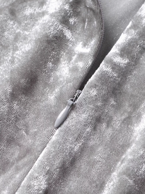 Elegant Diamond-Velvet Mermaid Skirt for Women – New Winter High-Waist Midi Velvet Skirt