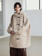 Wool-Blend Vintage Hooded Duffle Coat for Women – Loose Fit, Cozy Autumn-Winter Outerwear