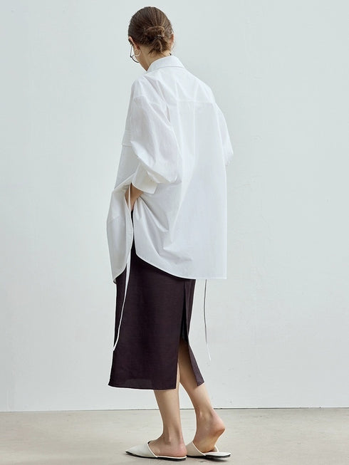 Early Autumn Casual Light Luxury Pure Cotton Long Sleeve Shirt – Women's Utility Outerwear