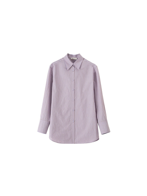 Trendy Soft-Dry Cotton Yarn-Dyed Relaxed Stripe Shirt