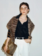 French Vintage Bouclé Triangle Shawl | Nordic-Style Warm Wool-Cashmere Winter Scarf
