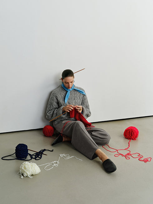 Retro Green Wool Cable Knit Sweater – Loose Christmas Pullover for Women, Autumn Winter Outfit