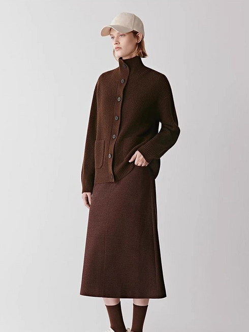 Women’s New Winter Yak-Wool Knit Cardigan | Soft & Warm Yak Wool Cardigan