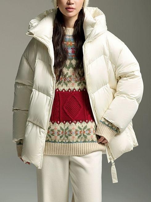 Fair Isle Wool-Cashmere Christmas & New Year Sweater for Women – New Autumn Winter Knit Top