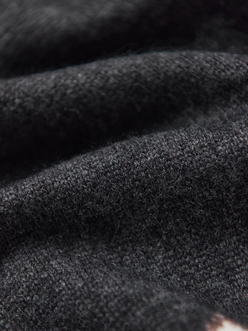 Winter Romance Retro Fair Isle Wool Sweater – Soft, Plush, High-Warm Inverted Trapeze Knitwear