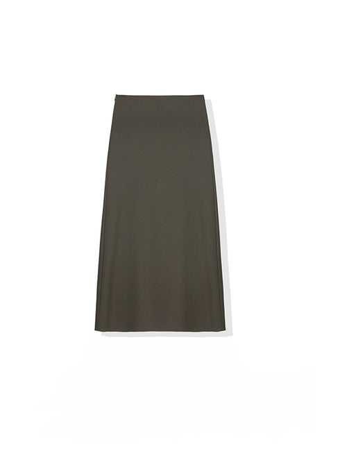 Japanese Washable 90S Fine Merino Wool Pencil Skirt | Elegant High-End Fishtail Hem Midi Skirt