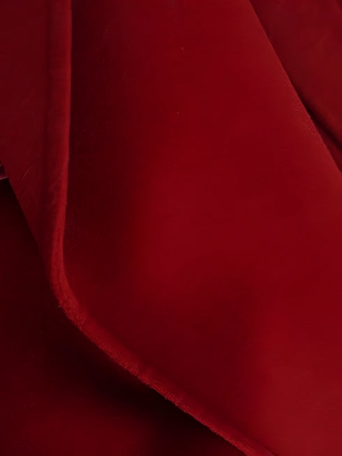 Cape-Style Christmas Red Double-Faced Wool Coat for Women – Elegant Long Scarf-Collar Woolen Overcoat