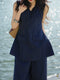 Old Money Pinstripe Vest & Wide-Leg Pants Set – Elegant Tailored Two‑Piece Suit