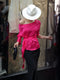 100% Mulberry Silk Asymmetric One-Shoulder Draped Top – Waist-Tie Elegant Long Sleeve Blouse