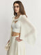 Custom Cool-Touch Linen Cotton Open-Knit Resort Shawl - Luxury Lightweight Vacation Wrap