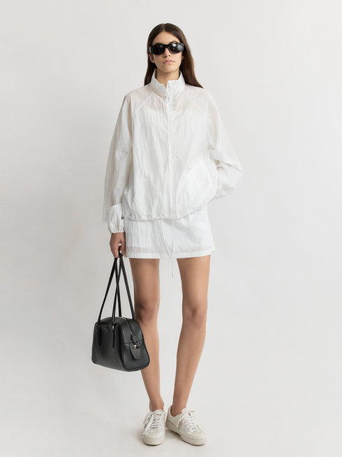 Sheer Sun-Protection Jacket & Anti-Exposure Mini Skirt Set - Lightweight Cotton Designer Summer Two-Piece