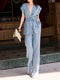 100% Linen Relaxed Tailored Vest & Wide-Leg Pants Set – Sleeveless Belted Summer Suit