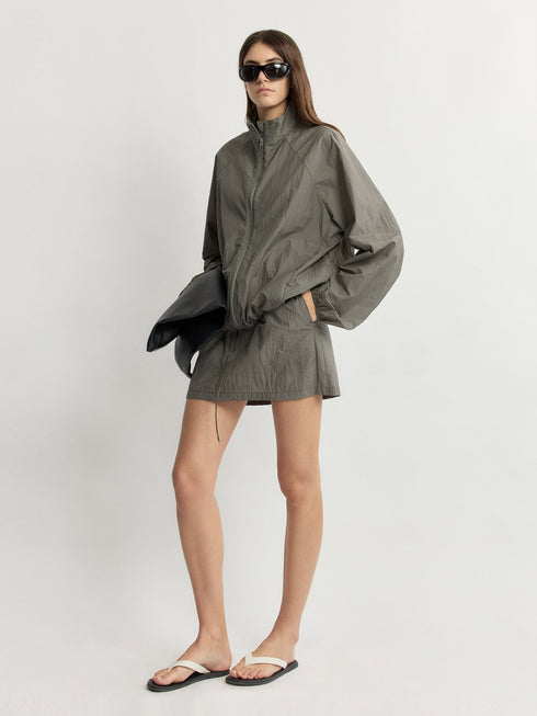 Sheer Sun-Protection Jacket & Anti-Exposure Mini Skirt Set - Lightweight Cotton Designer Summer Two-Piece