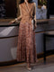 Women's Tailored Wrap Vest & Printed Flowing Skirt Set – Elegant Spring Summer Office Two‑Piece Outfit