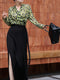 French V-Neck Leopard Print Wrap Dress – Elegant Waist-Cinching Long Sleeve Maxi Dress