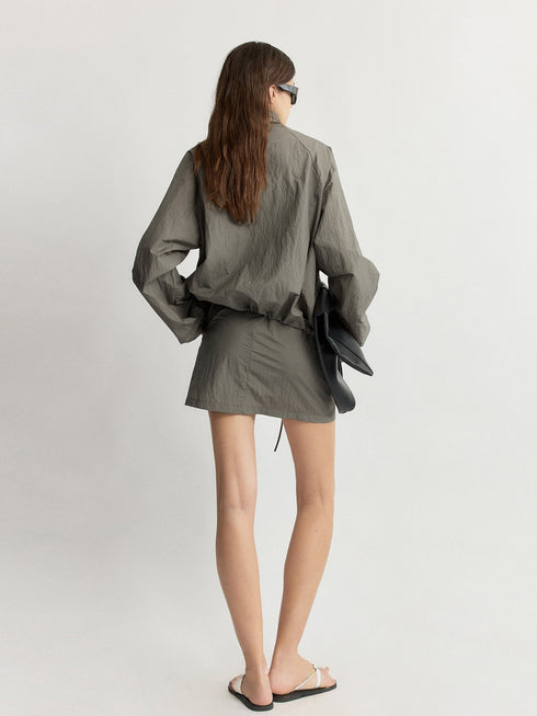 Sheer Sun-Protection Jacket & Anti-Exposure Mini Skirt Set - Lightweight Cotton Designer Summer Two-Piece