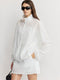 Sheer Sun-Protection Jacket & Anti-Exposure Mini Skirt Set - Lightweight Cotton Designer Summer Two-Piece