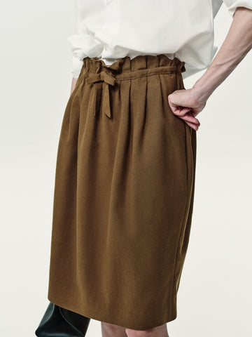 High-End Fashionista Handmade Pleated Mini Skirt | Elegant Blossom Shaped A-Line Skirt