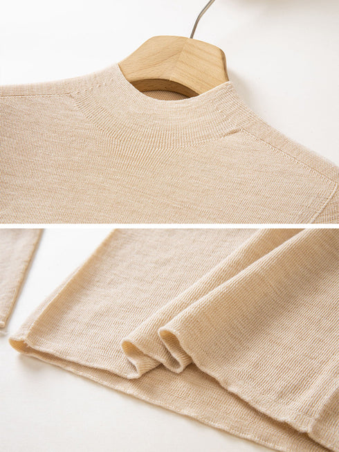 Women’s Italian Washable “Golden Wool” Seamless Base Layer Top