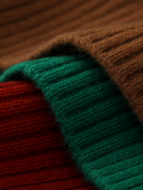 100% Pure Wool Chunky Cable-Knit Sweater for Women – Thick, Cozy Oversized Winter Knitwear