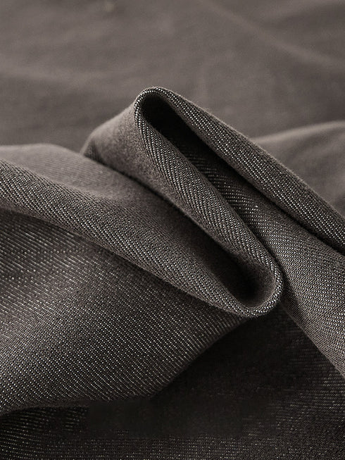 Amber Flow Tencel Brown Curved-Leg Wide-Leg Denim Pants for Women – Thickened Sickle-Cut Jeans for Fall & Winter