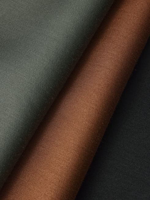 45mm Heavyweight Silk-Wool Luxe Skirt | Minimalist Straight Midi Skirt with Elastic Waist & Button Placket