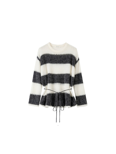 Soft Fuzzy Mohair & Merino Wool Pullover Sweater for Women | Cozy Fall Winter Knitwear