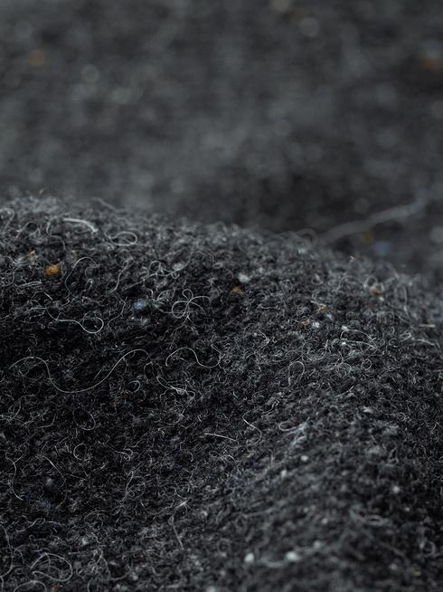 Australian Wool Blend Beaded Pencil Skirt – Hand-Embellished, Custom-Dyed Brown Woolen Midi Skirt