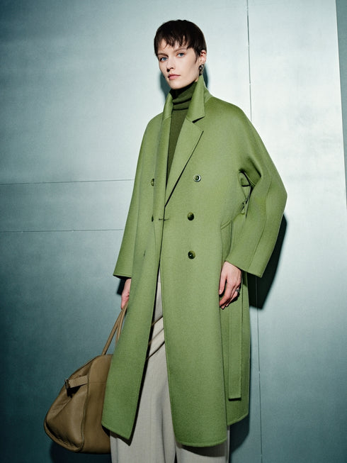 100% Pure Cashmere Double-Faced Coat for Women – Luxury Minimalist Overcoat “Silent Elegance Collection”, Available in Five Colors