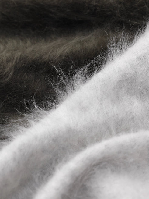 Luxury Brushed 100% Cashmere Stand-Collar Zip-Up Cardigan | Soft Fleece-Like Knit Sweater for Women