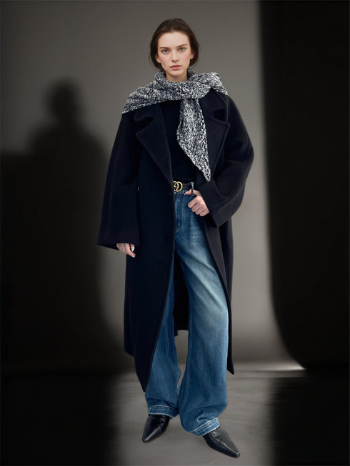 Women’s 100% Cotton Slim Fit Denim Jeans | Vintage Blue Sculpted Panel Scythe-Cut Design Pants