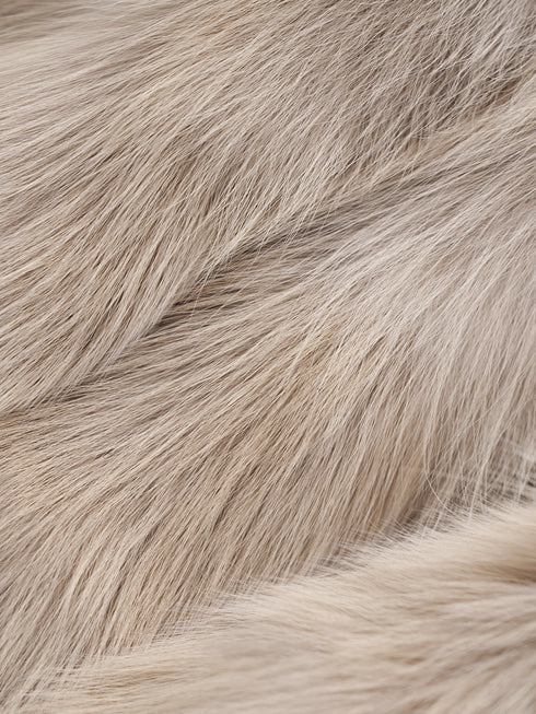 Women’s Fox Fur Jacket | Slim Fit Short Winter Coat Inspired by Finnish Design