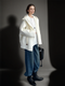 Women’s 100% Wool Hooded Coat | Loose Fit Double-Faced Woolen Cocoon Overcoat