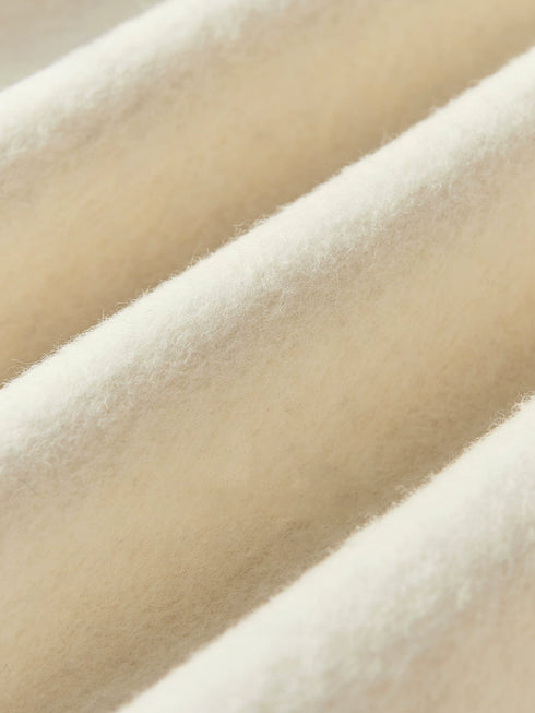 Women's Quiet Luxury Color-Block Wool Coat with Asymmetric Lapel – Oversized Winter Overcoat