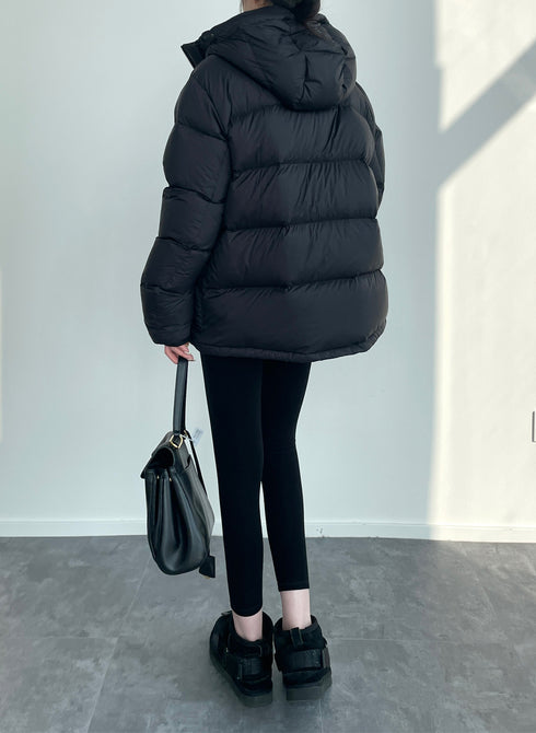Couple’s 90% White Goose Down Puffer Jacket | 800 Fill Power Hooded Winter Coat with Water-Repellent & Anti-Stain Tech