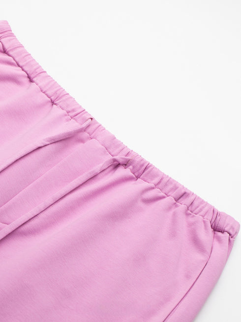 Custom Ultra-Fine Combed Cotton Drawstring Wide-Leg Cropped Pants – Relaxed Luxury Lounge Trousers