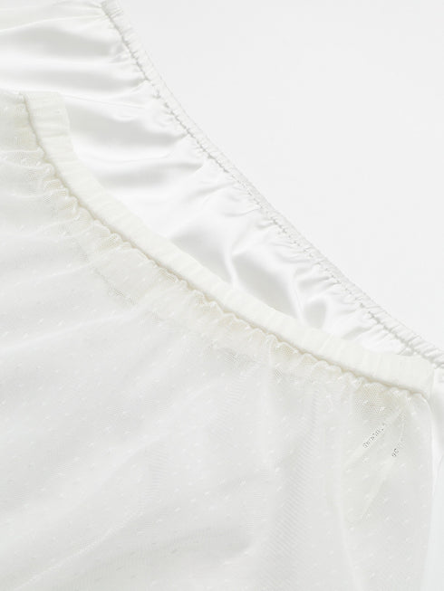 Detachable Swiss-Dot Tulle Tiered Skirt – Ethereal Layered Midi in Imported Japanese Mesh