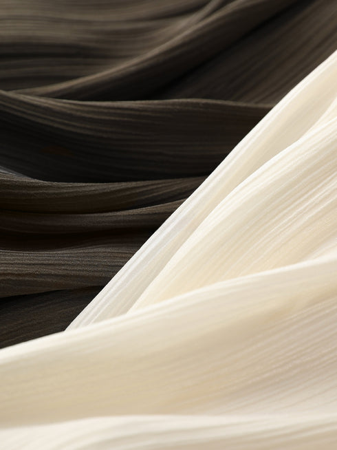 Lustre Island-Silk Pleated Halter Maxi Dress – Hand‑Braided Neckline A‑Line Sleeveless Dress