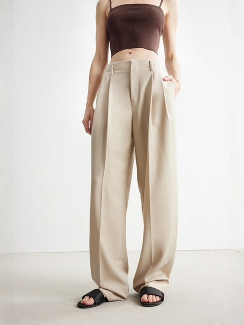 Deconstructed Collarless Blazer & Pants in Australian Wool – Sold Separately