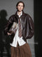 Luxury Collection Vegetable-Tanned Sheepskin Leather Jacket for Women – Stylish Webbing Trim Moto Outerwear