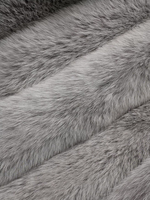 Women’s Fox Fur Vest | Stylish Short Winter Gilet Inspired by Finnish Saga Furs Design