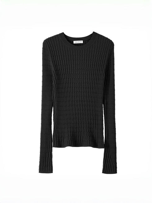 Pure Wool Cable Knit Sweater Set – Autumn Winter Short Cardigan + Pullover (Sold Separately)