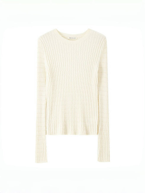 Pure Wool Cable Knit Sweater Set – Autumn Winter Short Cardigan + Pullover (Sold Separately)