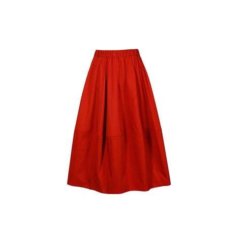 Timeless Fashion Essential – 3D Tailored 100% Cotton High-Waisted Balloon Skirt