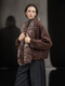 Women’s Short Down Parka with Shearling and Fur Collar | 90% White Goose Down Winter Coat
