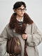 Detachable Shearling-Collar Down Parka for Women – 90% White Goose Down Winter Fur-Trim Coat