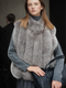 Women’s Fox Fur Vest | Stylish Short Winter Gilet Inspired by Finnish Saga Furs Design