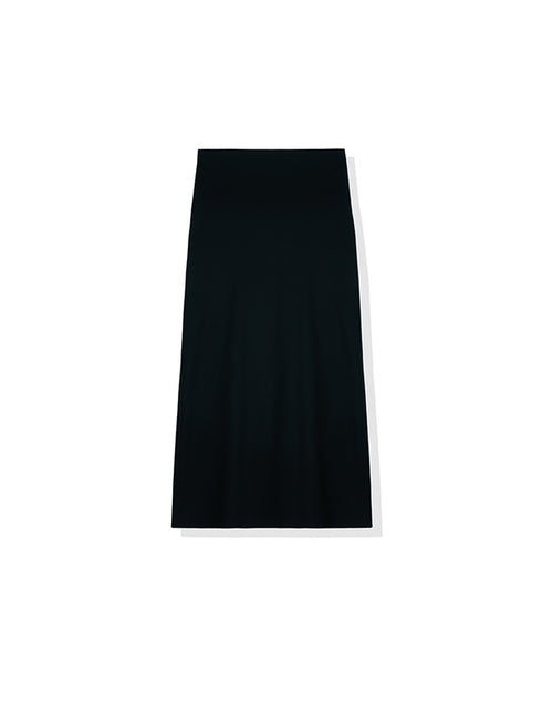 Japanese Washable 90S Fine Merino Wool Pencil Skirt | Elegant High-End Fishtail Hem Midi Skirt