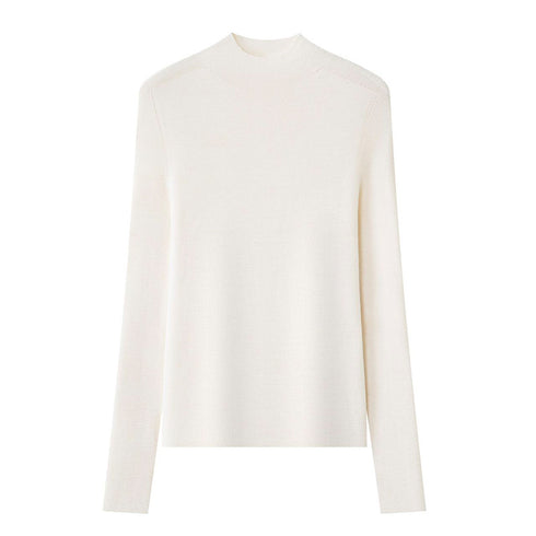 Women’s Italian Washable “Golden Wool” Seamless Base Layer Top