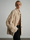 Women’s Short Shearling Jacket — Curly Wool Fleece, Warm Cozy Lambswool Coat
